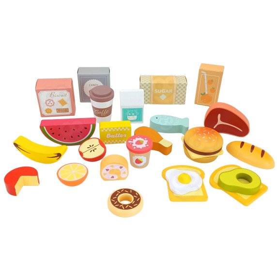 TOOKY TOY Produktų parduotuvės stalas Iš medžio Orkaitė Svarstyklių Kortelių skaitytuvas