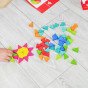 TOOKY TOY Aštakampis galvosūkis iš medžio mozaikos, mokomasis (73 vnt.)