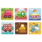 WOOPIE GREEN Mediniai puzzle transporto priemonės Montessori FSC