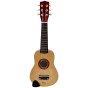 Viga medinis gitara vaikams, natūrali, 21 colių, 6 stygos