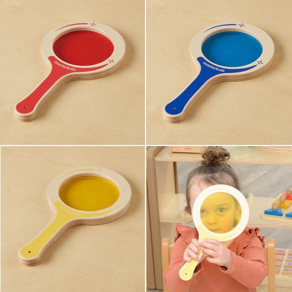 MASTERKIDZ 5 mediniai palečiai su dažytais lęšiais