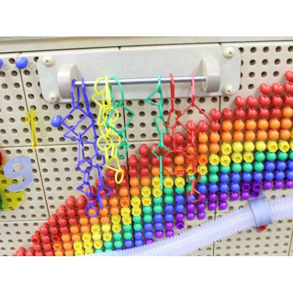 MASTERKIDZ laisvai stovinti kūrybiška STEM mokymo lentyna 166 x 125