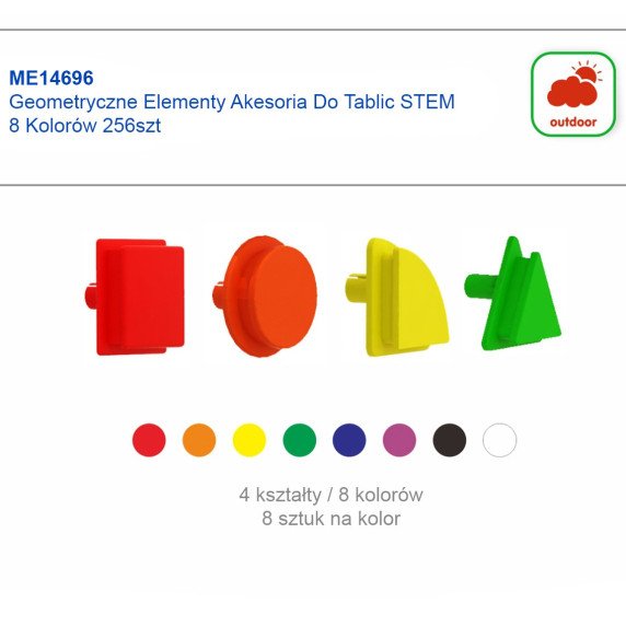 MASTERKIDZ Geometrinių kištukų rinkinys (256 vnt.)