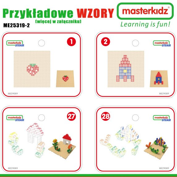 MASTERKIDZ Medinis mokomasis stalas + STEM SIENOS PAPUOŠALAI + 563 Blokai