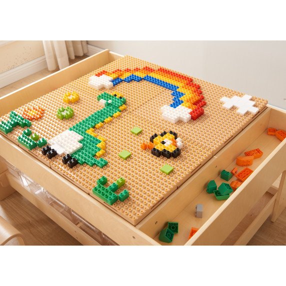 MASTERKIDZ STEM statybos blokų rinkinys 563 vnt. su skydeliais 4 vnt.