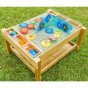 MASTERKIDZ Medinis lauko STEAM stalas + Krumpliaračių rinkinys (1200L, 121 x 99 x 60 cm.)