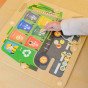 MASTERKIDZ Magnetinė lentelė su atliekų rūšiavimu Montesori pervežimo automobilis