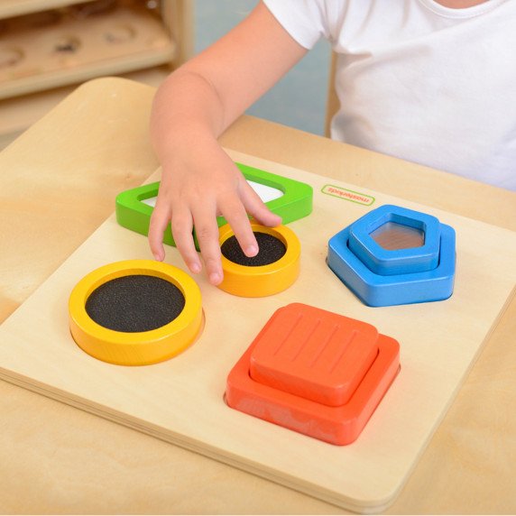 MASTERKIDZ Medinis Montesori medžiaga Paviršiaus Tekstūros Formų rūšiaviklis