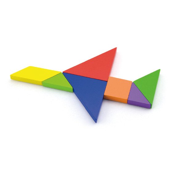 VIGA Tangram Medinis Loginis Žaidimas Galvosūkis FSC Sertifikuotas