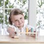 VIGA medinis suoliukas PolarB su plaktuku - Montessori