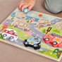 TOOKY TOY Mediniai Montessori galvosūkiai Transporto priemonės Automobiliai Lėktuvas Laivas Miestas Atitikimas Formos