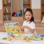 VIGA Medinis Puslenis Montessori 2 į 1 Figūros Transporto Priemonės