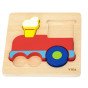 VIGA Medinis Montesori išsilavinimo puzzle traukinys
