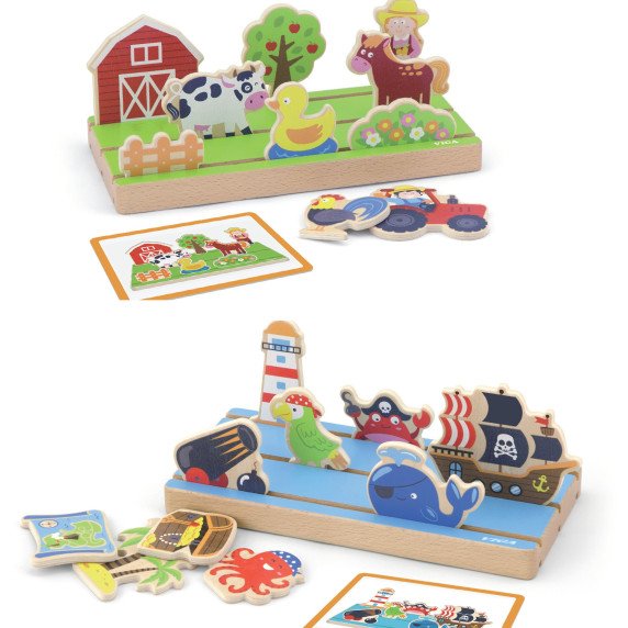 Viga Medinis Nuotolinio Mokymosi Puzzle 2 viename Žemės ir Jūros.