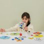 VIGA medinis matematikos spalvų žaidimas Paukščio uodega Montessori + kortelės