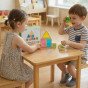 TOOKY TOY Mediniai įvairiausių spalvų veidrodiniai blokai, rinkinys iš 8 dalių FSC
