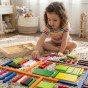 VIGA mediniai mokomieji lazdelės matematiniai Cuisenaire blokai