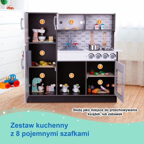 TOOKY TOY Modernūs Mediniai Virtuvės Priedai