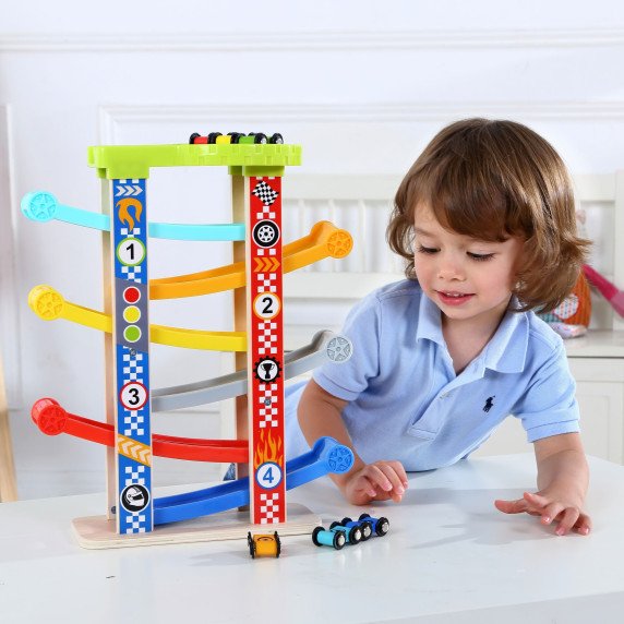 TOOKY TOY Spalvingas Slidinėjimo Keliukas Automobiliams