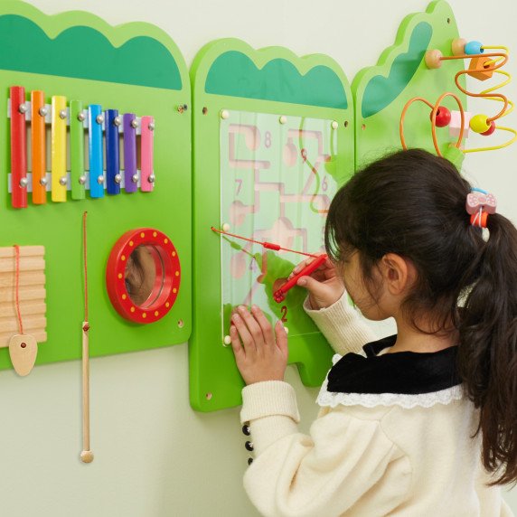 VIGA Krokodilinis Manipuliacinis Jutiklinis Įrenginys FSC Montessori Sertifikatas