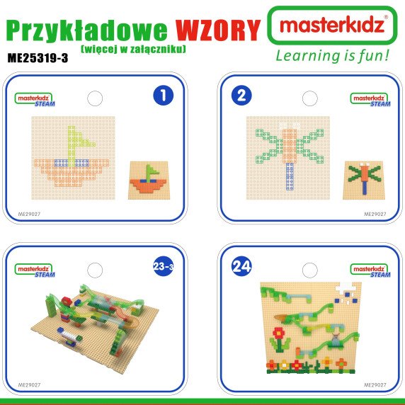 MASTERKIDZ Medinis mokomasis stalas + STEM Sienos priedai + 359 vnt.