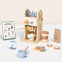 TOOKY TOY Medinis kavinės rinkinys - Baristo ekspreso aparatas