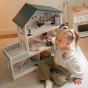 TOOKY TOY Didelis medinis lėlių namas + FSC figūrėlės