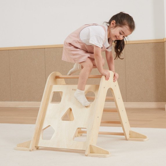 VIGA Medinė laiptelė Pikler klajavimo trikampis Montessori