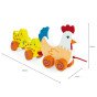 VIGA Traukinys su viščiukais Hen 36 cm
