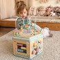 TOOKY TOY Medinis Montesori šešiakampis atidarymo dėžutė