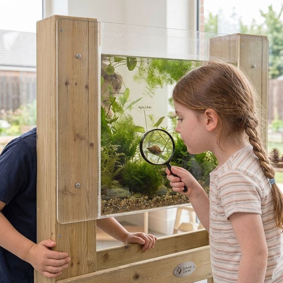 KLASIKINIS WORLD EDU Edukacinis eksperimentų rinkinys stebėti žuvis ir augalus