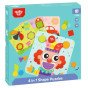 TOOKY TOY 4 in 1 Puzzle Montessori Blokų galvosūkiai