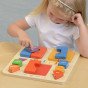 MASTERKIDZ Edukacinė lentyna išmanusis dėlionės rodymas mišrių spalvų Montessori metodu