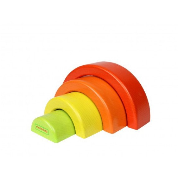 MASTERKIDZ Medinis puzzle Vaivorykštė Montessori