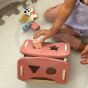 TOOKY TOY Ūkio Medžio gyvūnų formų rūšiavimo žaislas