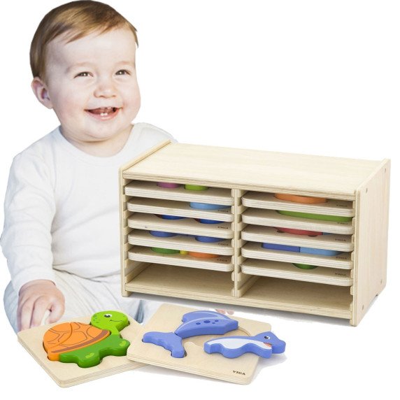 Viga Toys Mediniai Žaidimai 12 Lentų
