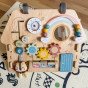 TOOKY TOY Didelė medinė manipuliavimo lentos namas - Veiklos centras
