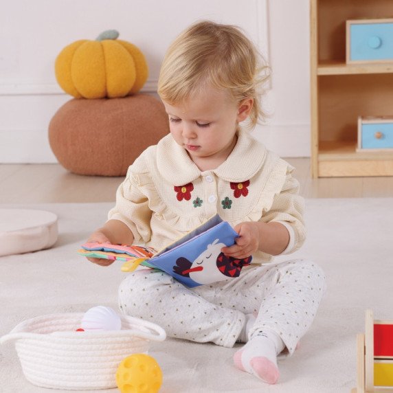 TOOKY žaislų dėžė XXL Montessori Edukacinė 6in1 pojūčių dėžė 5-6 mėnesiai