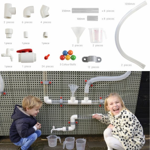 MASTERKIDZ STEM Lentelė Vamzdynų Sistema 80 Dalys