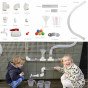 MASTERKIDZ STEM Lentelė Vamzdynų Sistema 80 Dalys