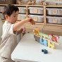TOOKY TOY Mediniai blokai galvosūkis gyvūnai Montessori 9 vnt.