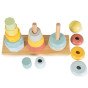 TOOKY TOY Trigubosios bokštai Keliamosios galvosūkio Montessori rūšiavimo žaidimas