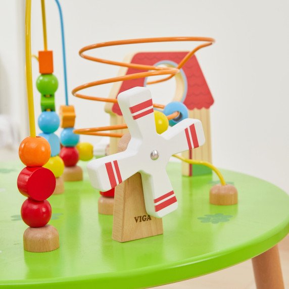 Viga Medinis Mokomasis Jutiklinis Stalas Susipynęs XXL Montessori