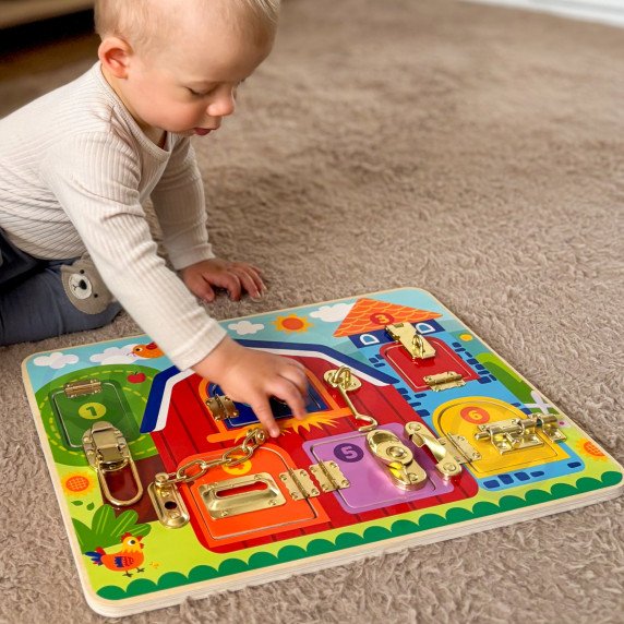 TOOKY TOY Manipuliacinis lentos pilys nuotraukos Ūkininkavimas