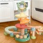 TOOKY TOY Medinis muzikinis kamuolių takelis 44 dalys Pastelinė