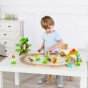 TOOKY TOY Medinis Magnetinis Traukinys Su Dinozaurais + Figūromis
