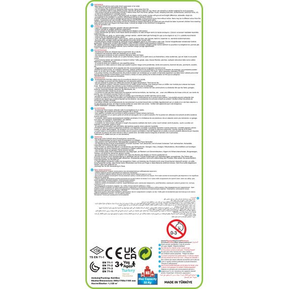WOOPIE pilis su sklaida žaidimų namelis vaikams