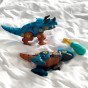 WOOPIE varžtai Dinosaurams 4 dalių konstrukcijos rinkinys dėžutėje + 2 sraigto atsuktuvai
