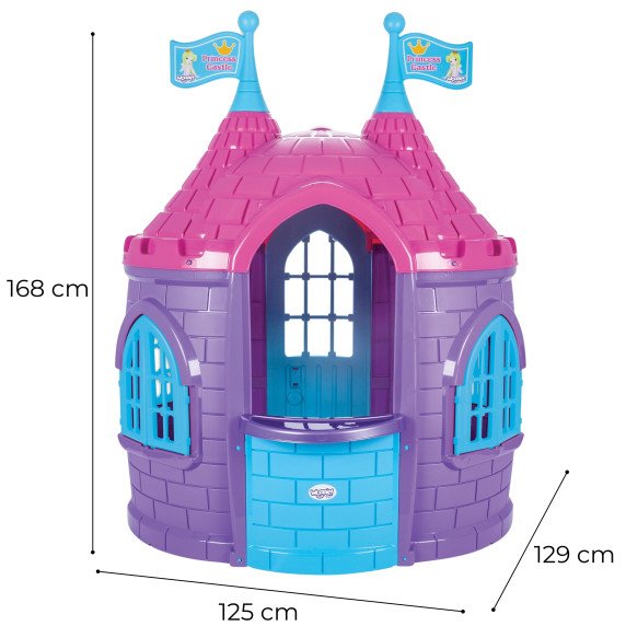 WOOPIE Sodų Namelis Pilis Princesei ir Riteriui Violetinė