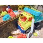 WOOPIE smėlio rinkinys su sunkvežimiu 52 cm XXL ir 20 dalių formelių